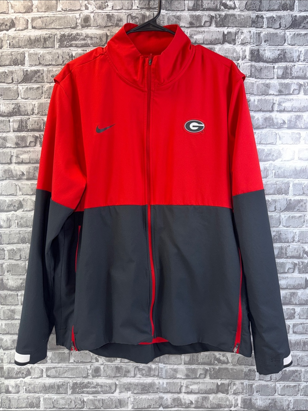 Nike Red and Black Georgia Bulldogs Performance Full-Zip Jacket